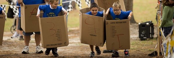 Cub Scouts - Card Board Box Racing - Banner